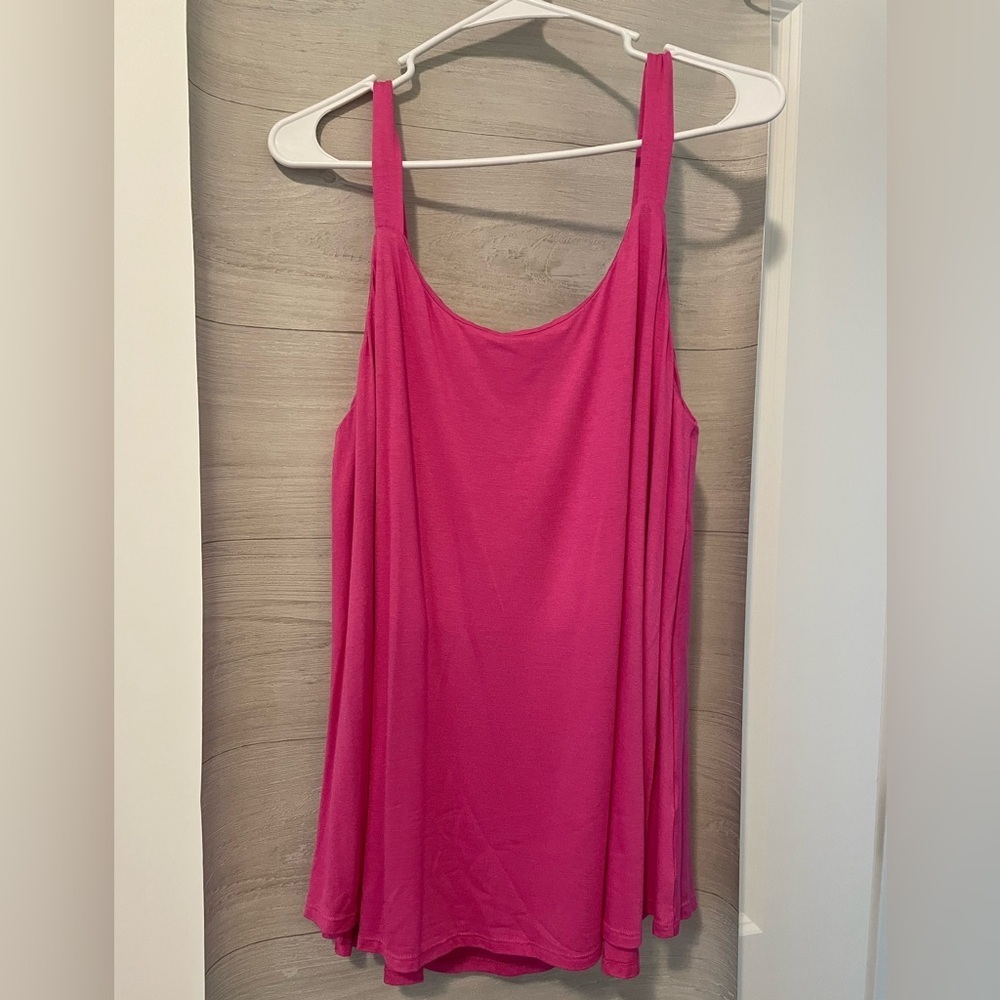 White Birch Pink Sleeveless Relaxed Tank Top